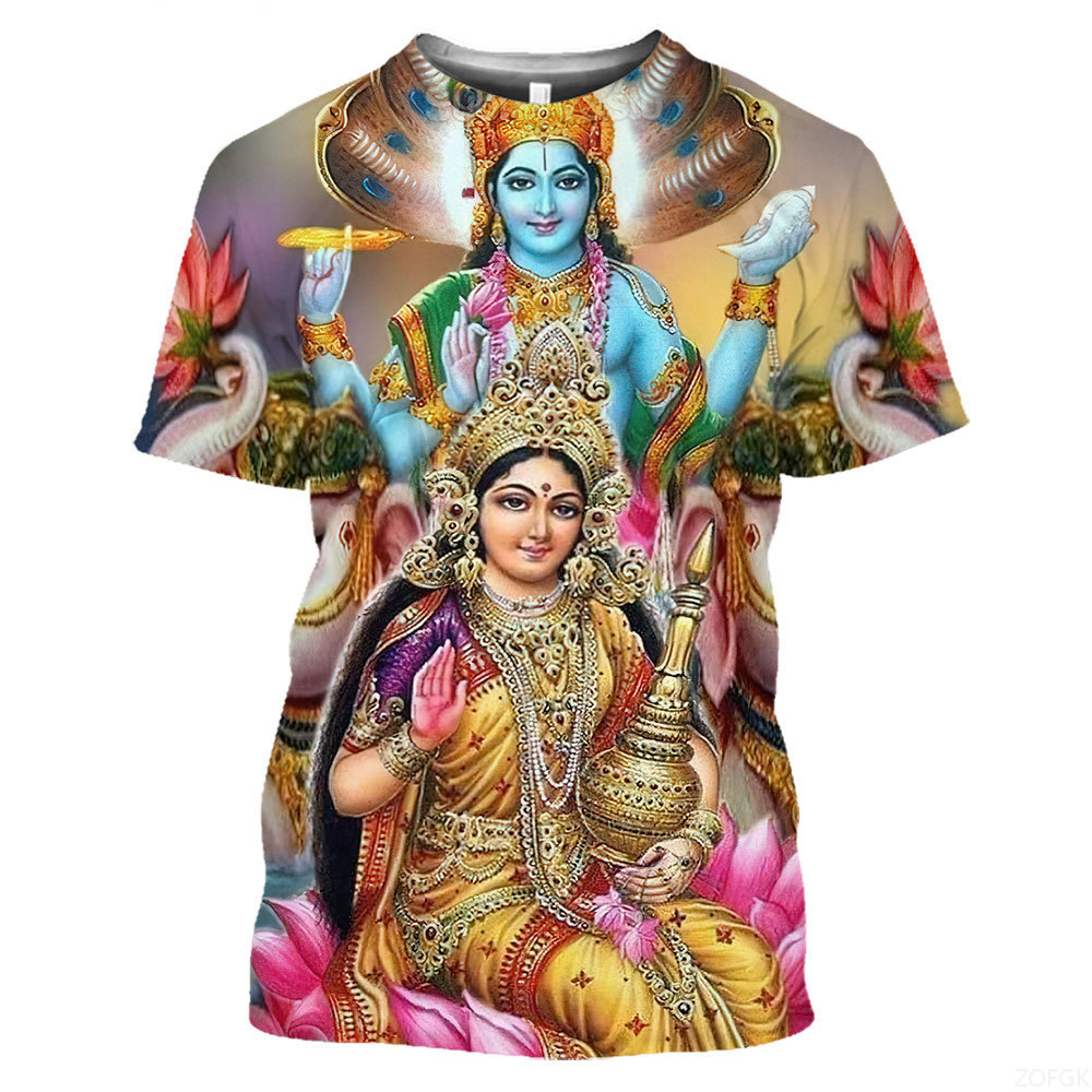 Summer Fashion Indian Deities  - Tee Graphic Print recensie en prijs