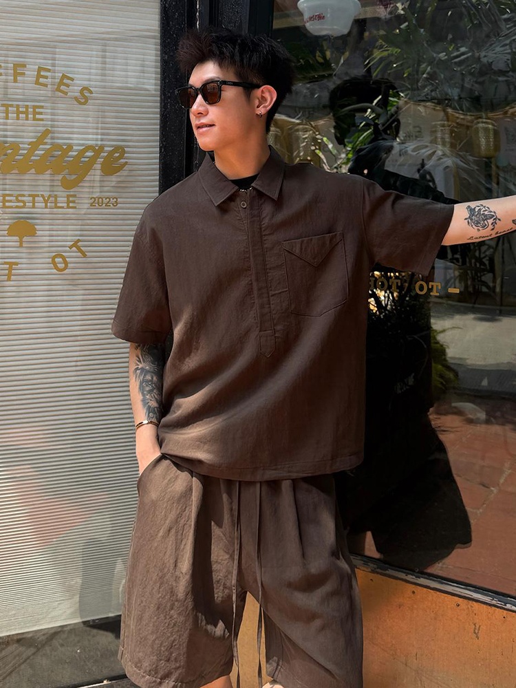 Men's Summer Linen Shirt Short - Linen Shirt Breathable recensie en prijs