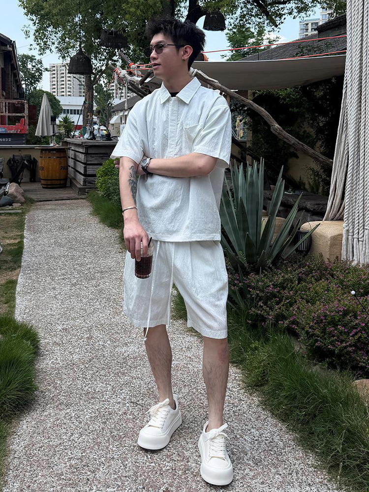 Men's Summer Linen Shirt Short - Linen Shirt Breathable recensie en prijs