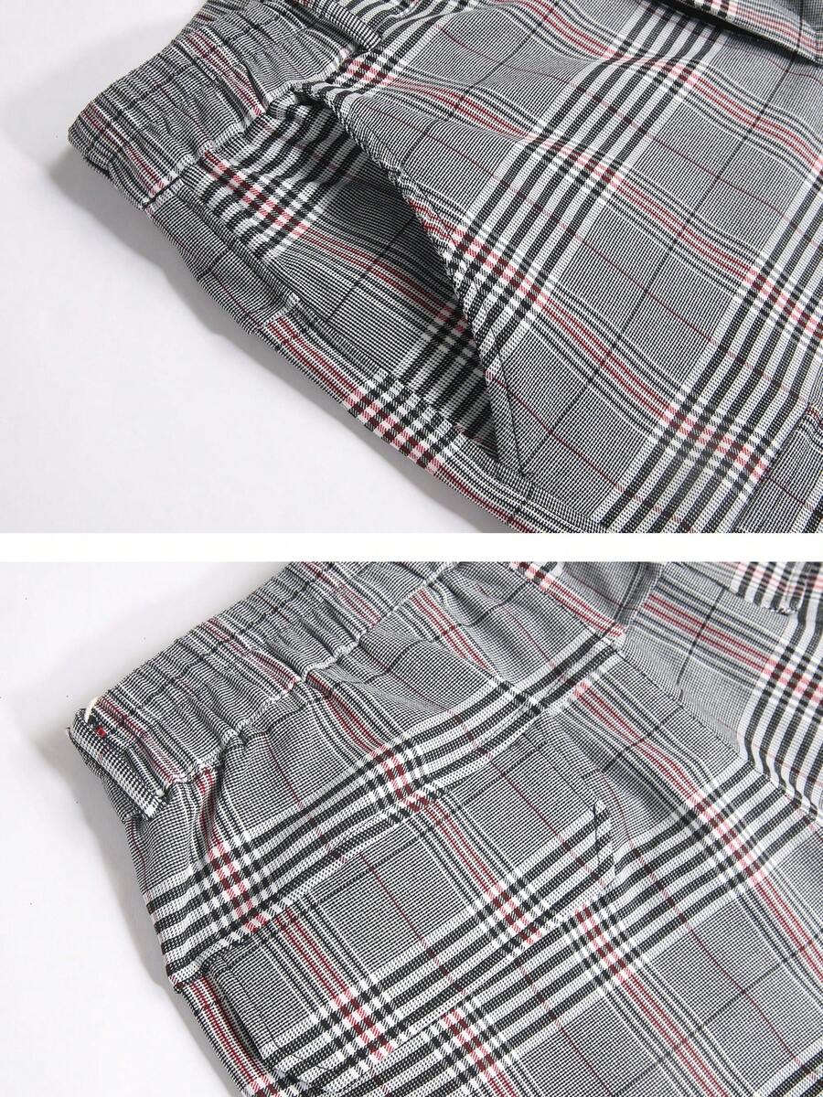 Mens Slim Fit Stretch Plaid Dr - Shorts Chino Slim recensie en prijs