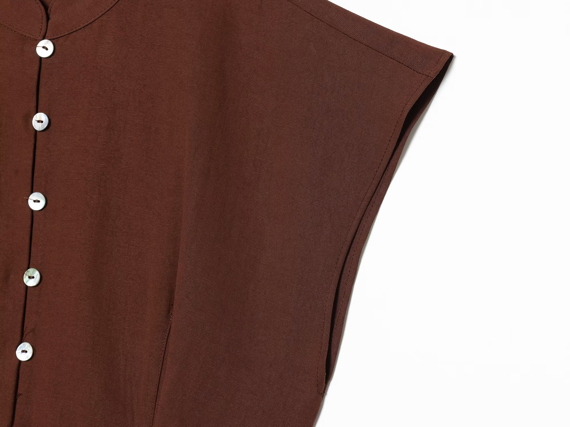 BSAY Waist Cinched Lotus Leaf  - Shirt Camp Collar recensie en prijs