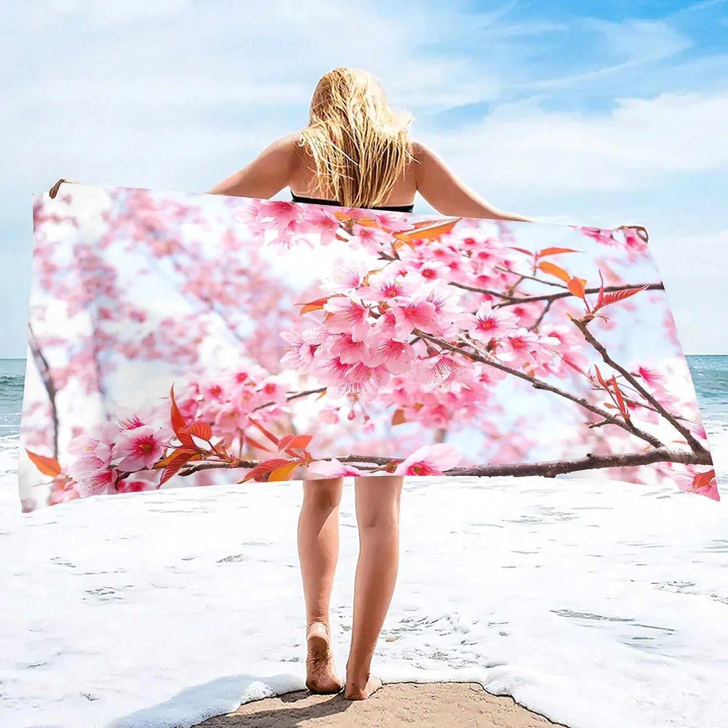 Pink Ry Bloms Sand Free Beach  - Beach Towel Large recensie en prijs