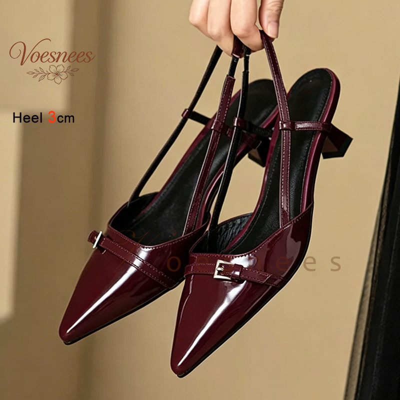 2026 Wine Red Pointed Patent L - Casual Sandal Leather recensie en prijs