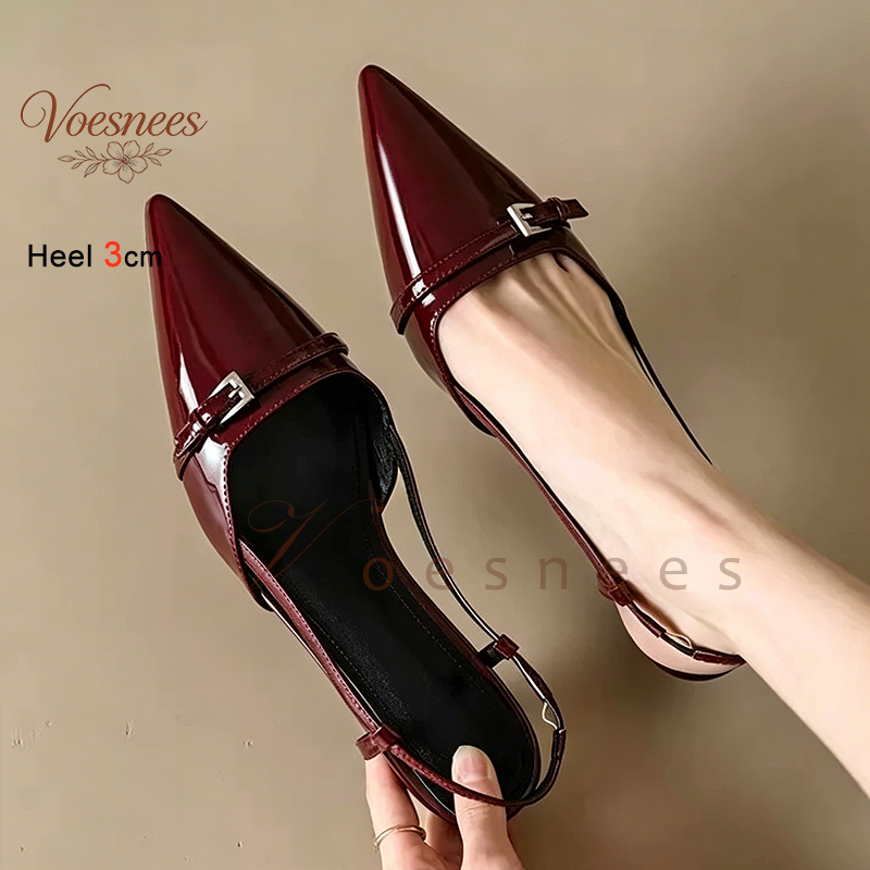 2026 Wine Red Pointed Patent L - Casual Sandal Leather recensie en prijs