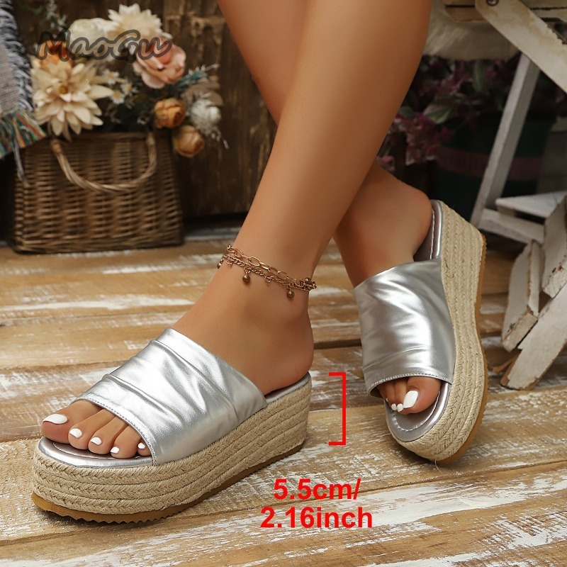 Women's Ruched Espadrille Wedg - Espadrille Slip On recensie en prijs