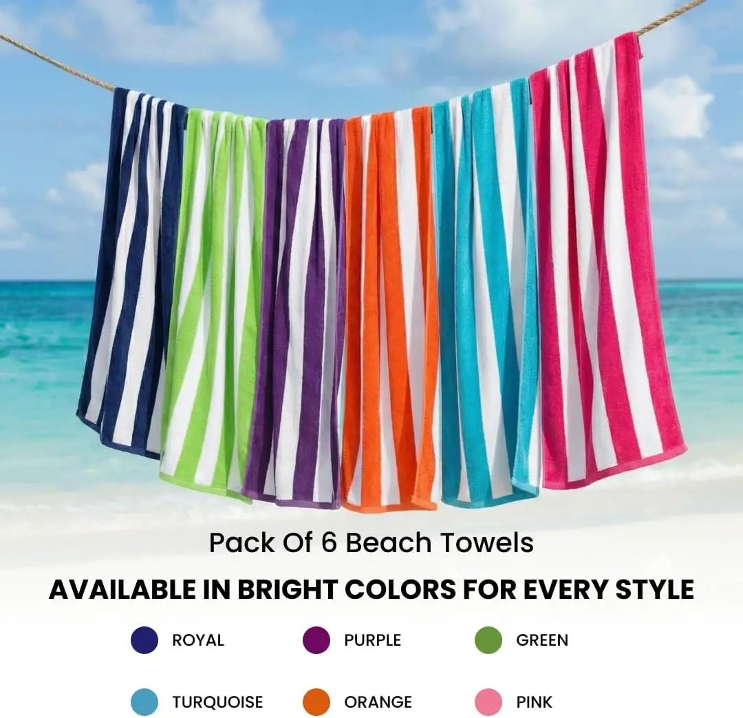Beach Towels 6 Pack Large 30x6 - Beach Towel Large recensie en prijs
