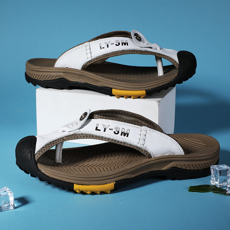 New Men's Genuine Leather Flip - Flip Flop Leather Men recensie en prijs