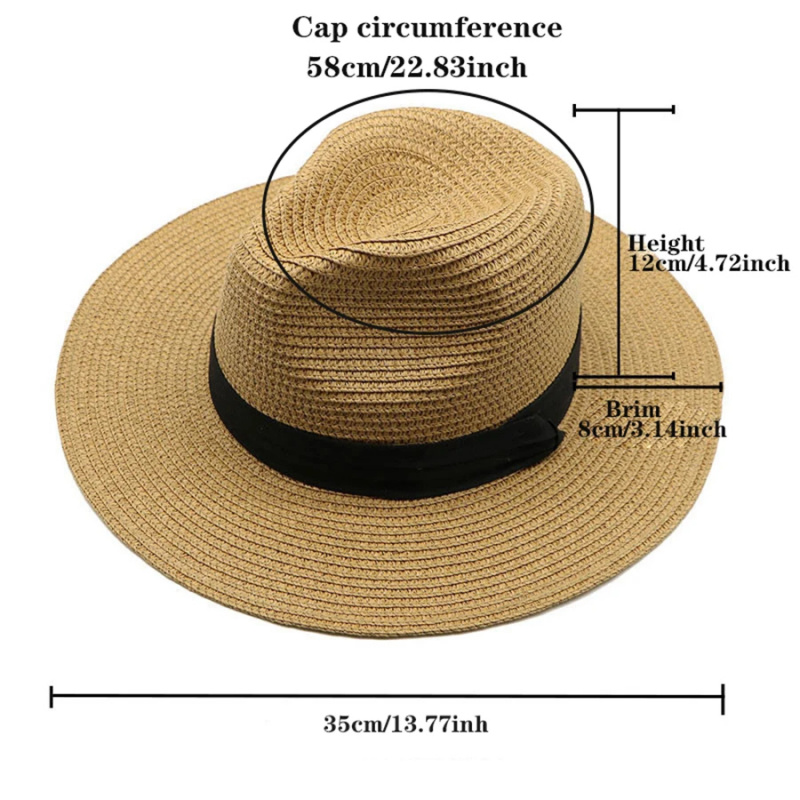 Womens Mens Wide Brim Straw Pa - Bucket Hat Straw recensie en prijs