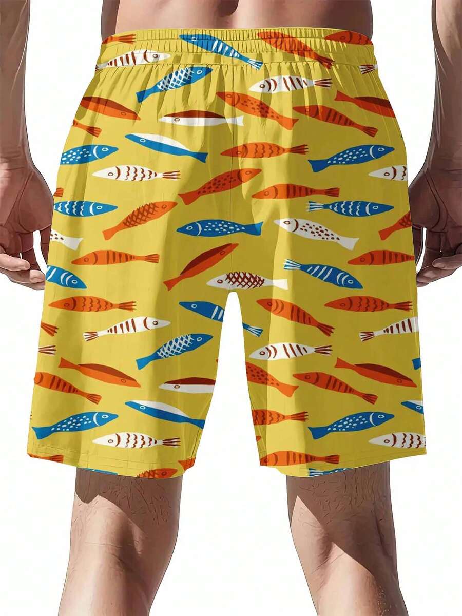 Colorful Fish Pattern Swim Tru - Swim Trunk Quick Dry recensie en prijs