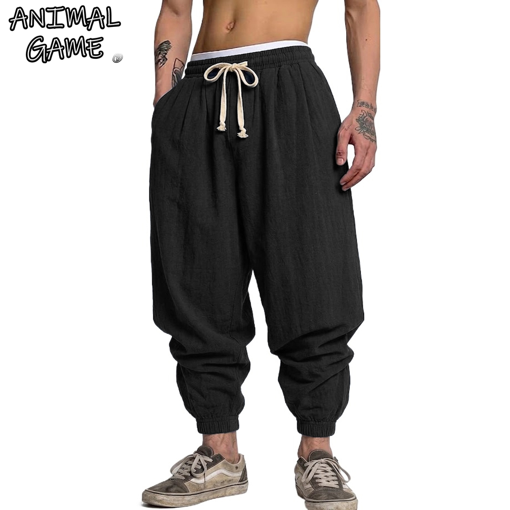 Korean Cotton Linen Trousers A - Short Linen Drawstring recensie en prijs