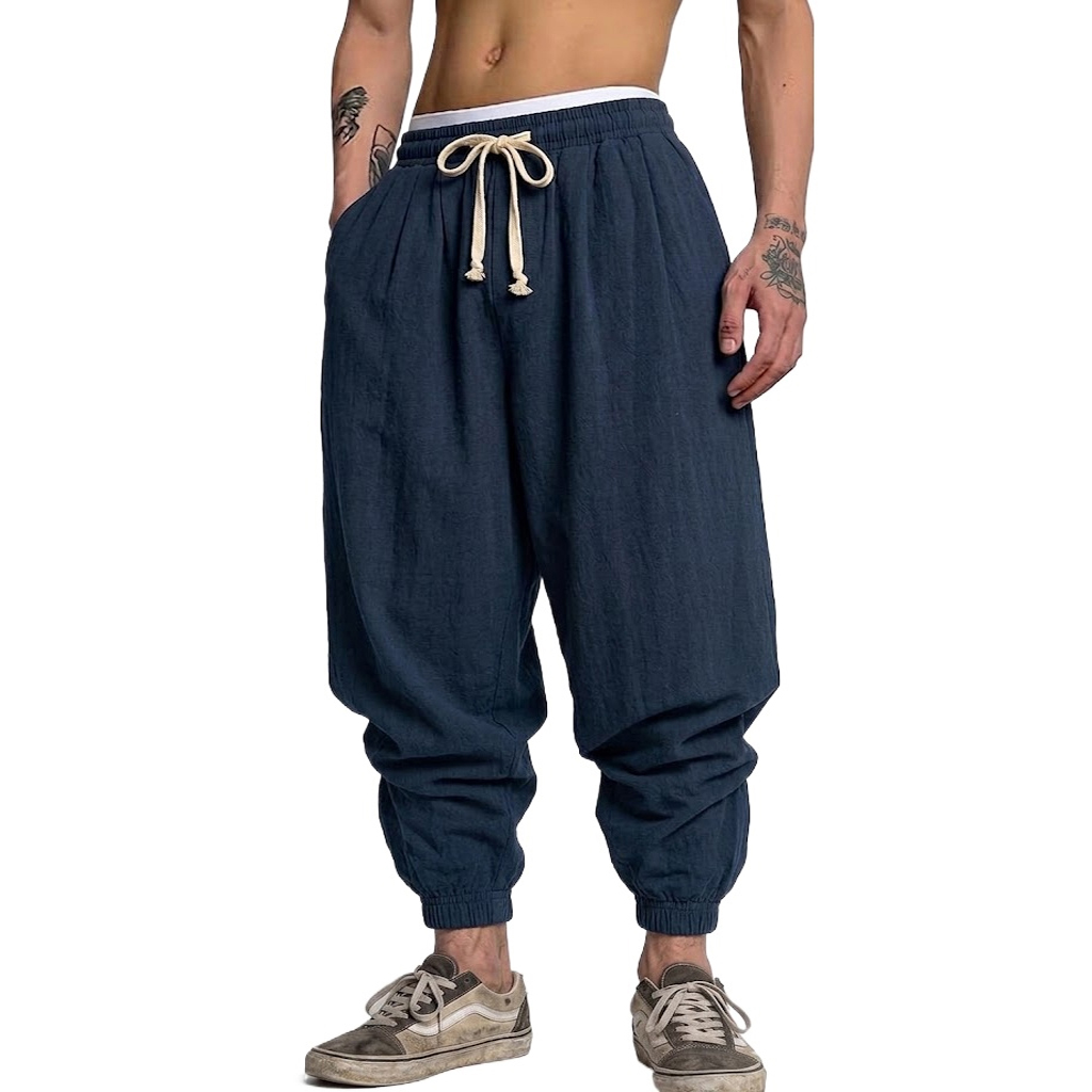 Korean Cotton Linen Trousers A - Short Linen Drawstring recensie en prijs