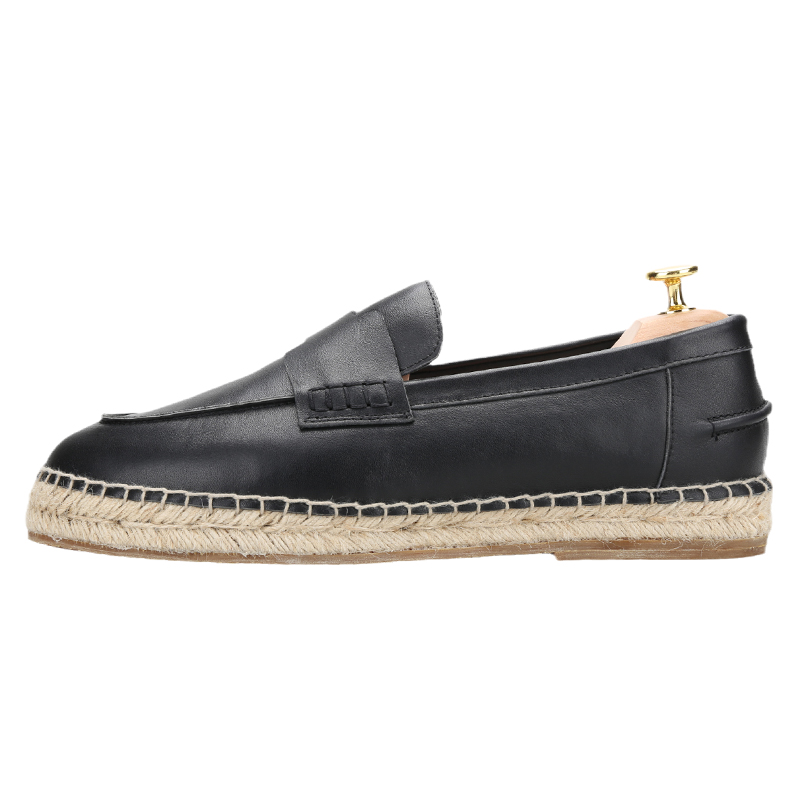 Piegitar Black Genuine Leather - Espadrille Slip On recensie en prijs
