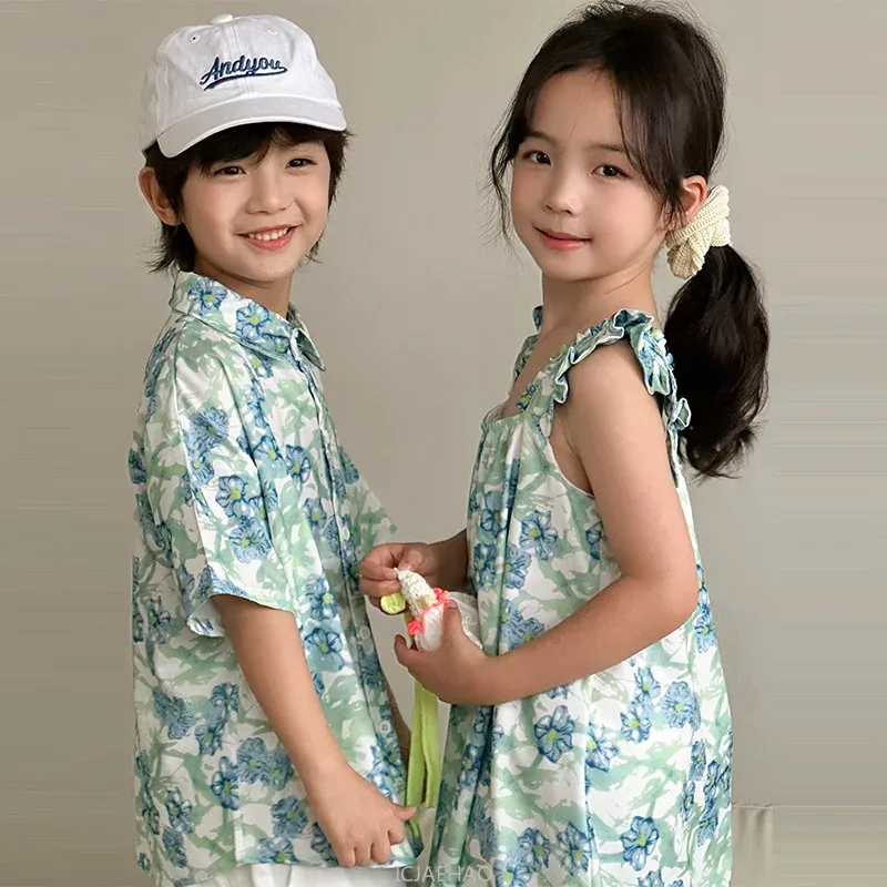 Look Boys Shirts Korean Childr - Resort Shirt Floral recensie en prijs