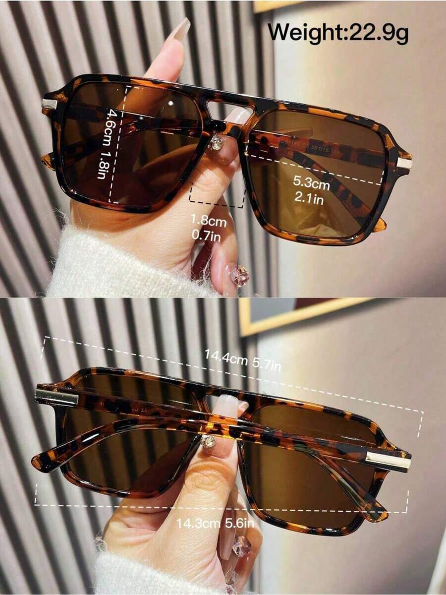 Fashion Double Bridge Aviator  - Sunglasses Aviator Polarized recensie en prijs