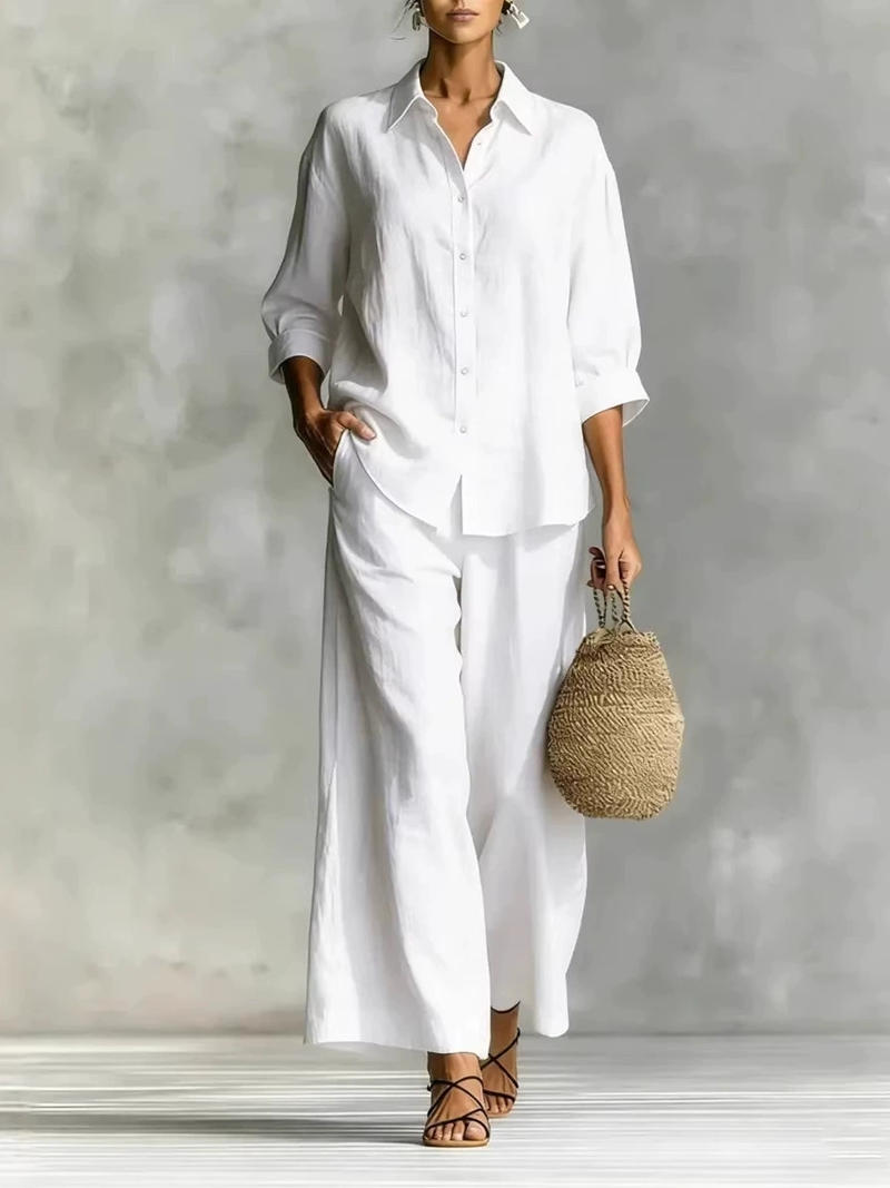 Women's New 7-Sleeve Shirt & W - Linen Shirt Breathable recensie en prijs