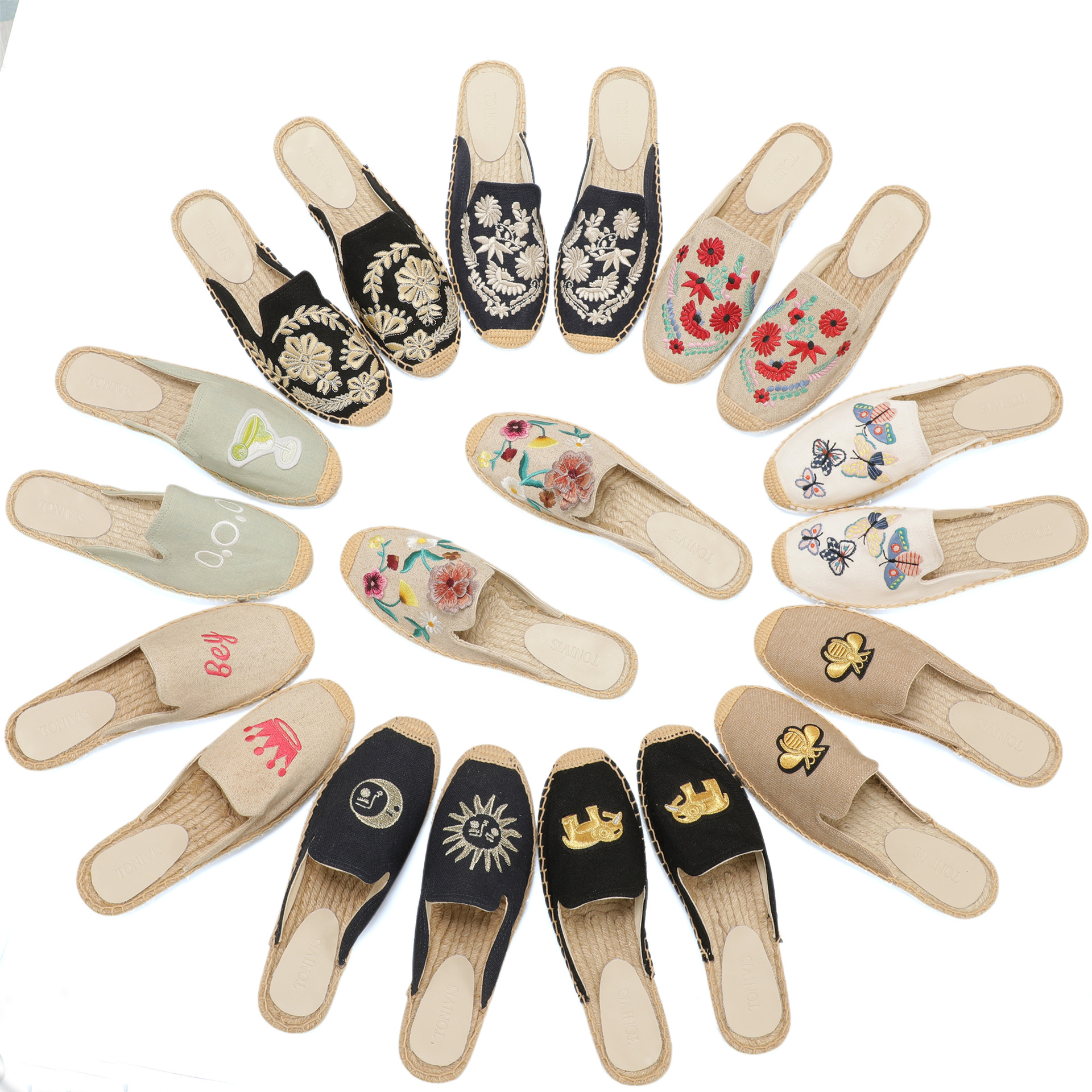 Women Floral Embroidered Espad - Espadrille Slip On recensie en prijs