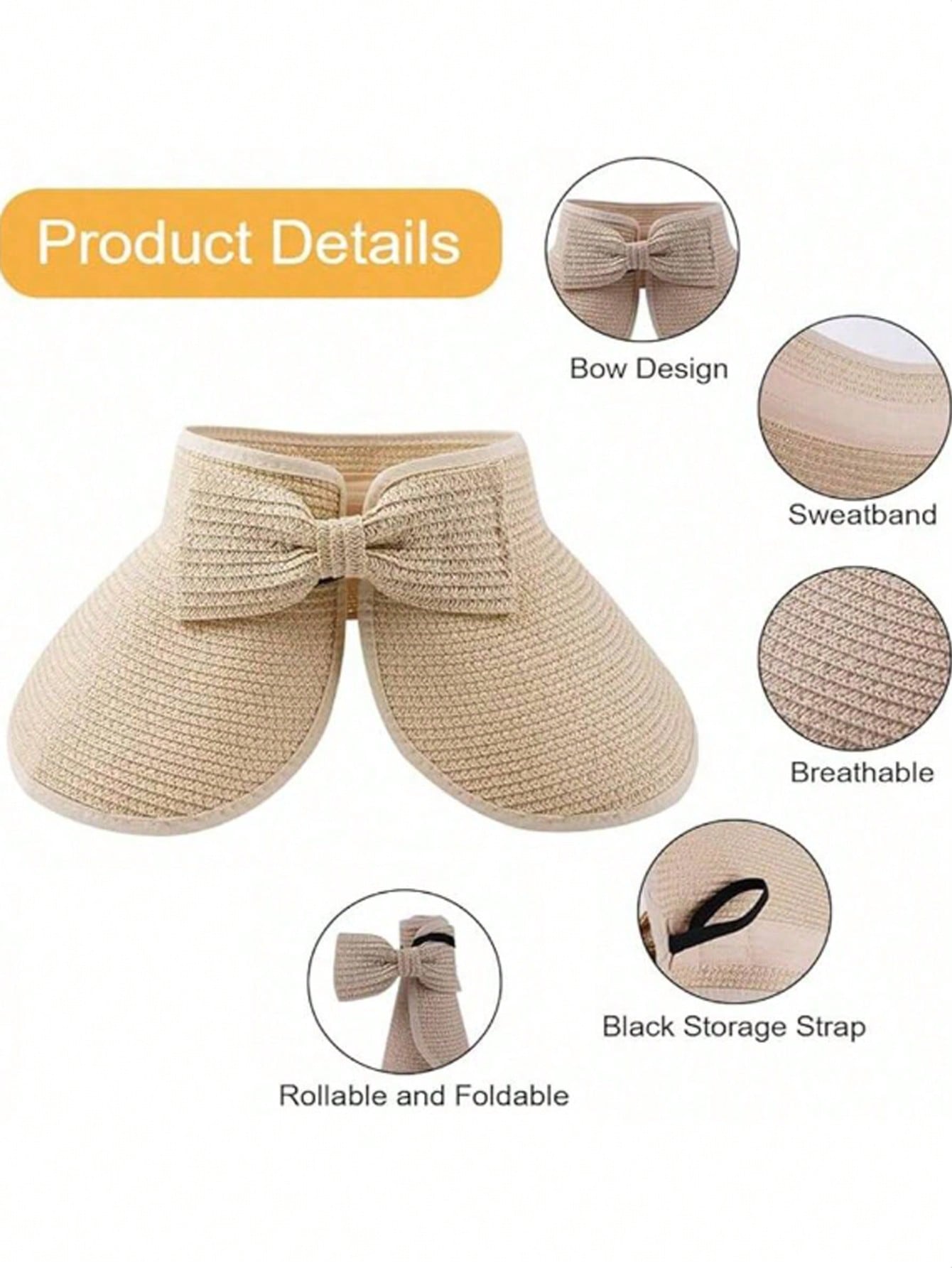 Sun Visor Hats For Women Wide  - Packable Hat Nylon recensie en prijs