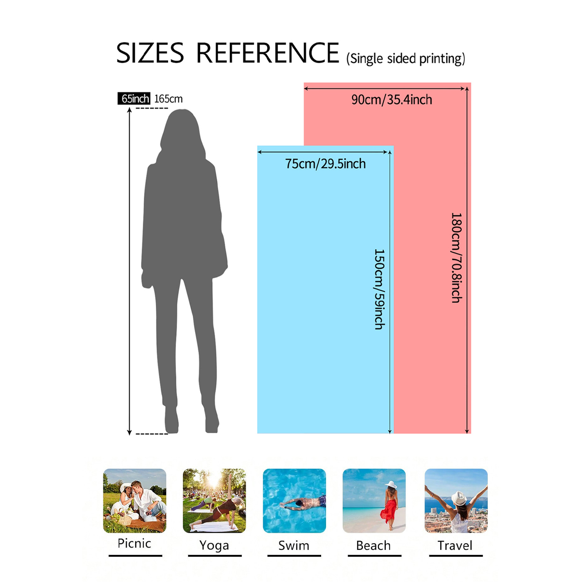 1pc fashionable colorful strip - Beach Towel Large recensie en prijs