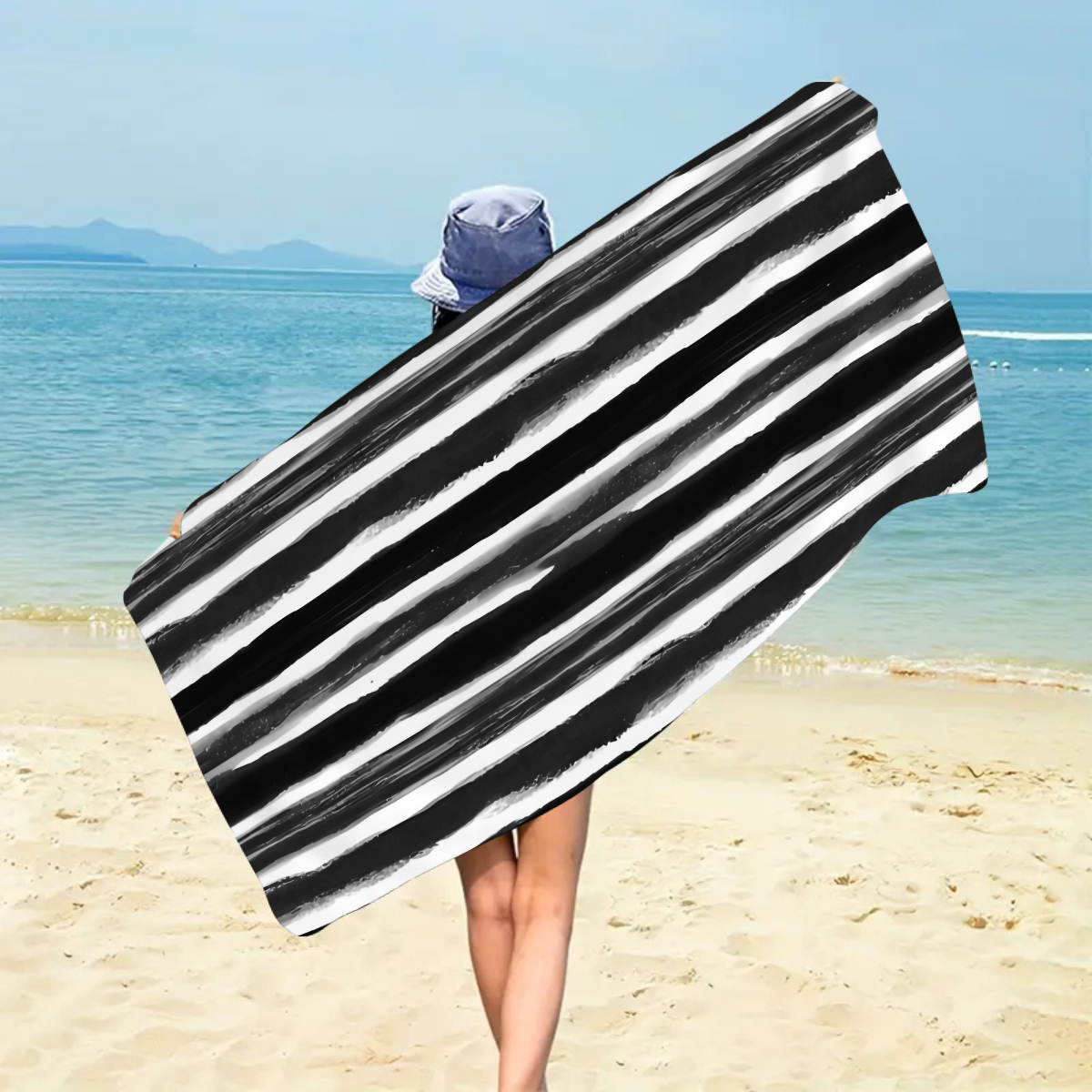 1pc fashionable colorful strip - Beach Towel Large recensie en prijs