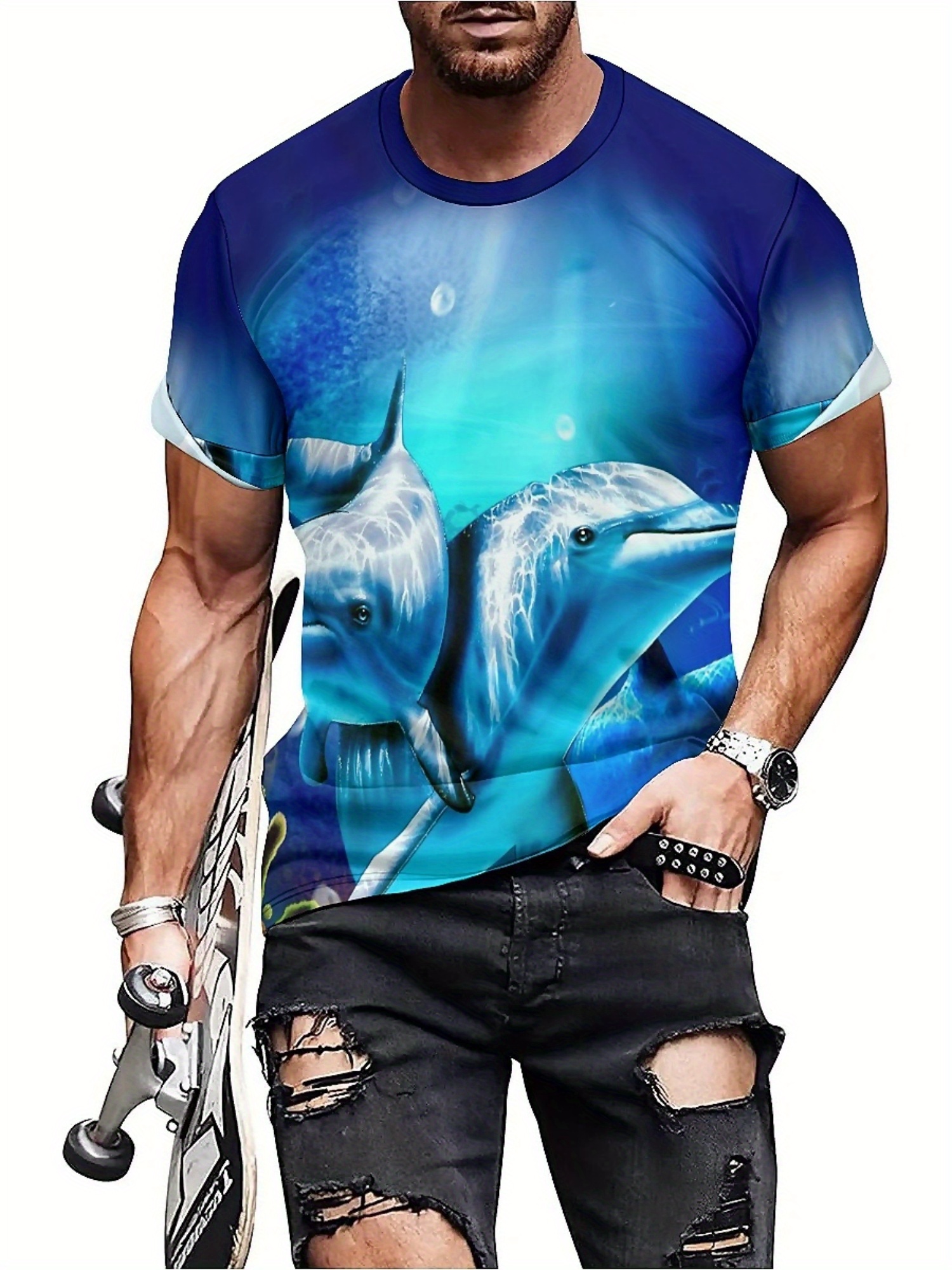 Men'S Ocean Animal Dolphin Pri - Tee Graphic Print recensie en prijs
