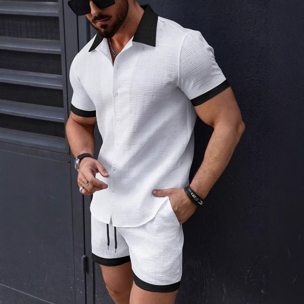 Matching Sets Trend Men Suit   - Short Linen Drawstring recensie en prijs