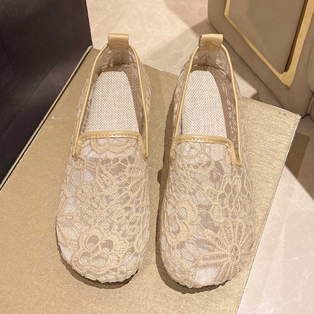 Chic Lace Mesh Hollow Out Espa - Espadrille Slip On recensie en prijs