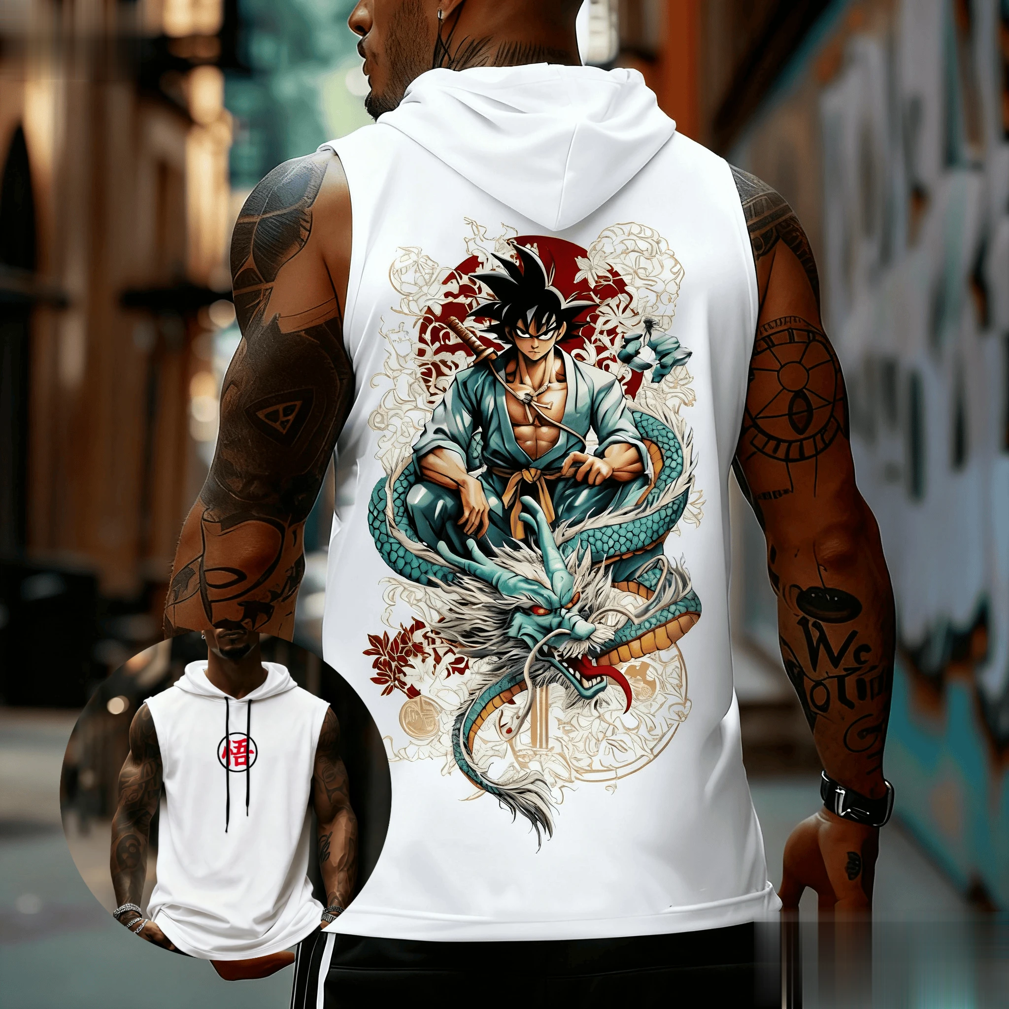 Dragon Ball Goku Anime Men Tan - Tank Top Muscle recensie en prijs