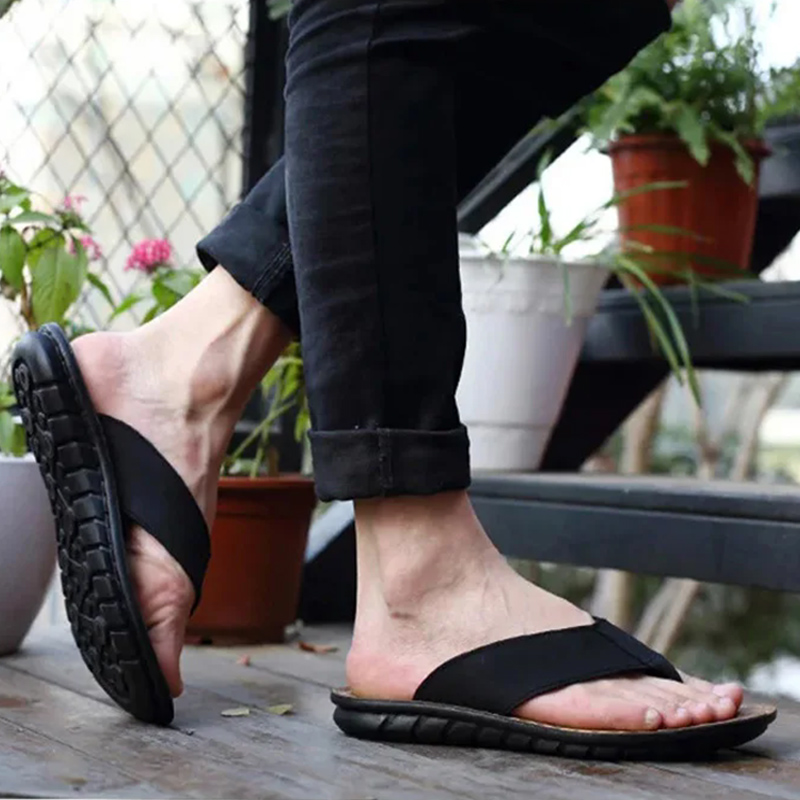Summer Shoes Men Slippers Genu - Flip Flop Leather Men recensie en prijs
