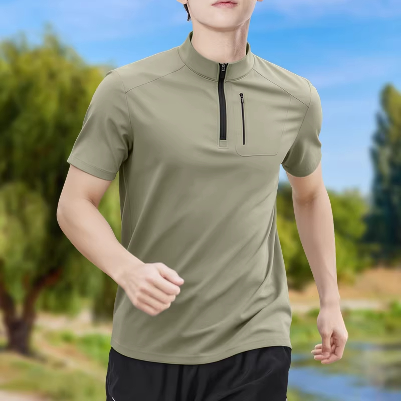 Men's Half-Zip High-Stretch Qu - Shirt Camp Collar recensie en prijs