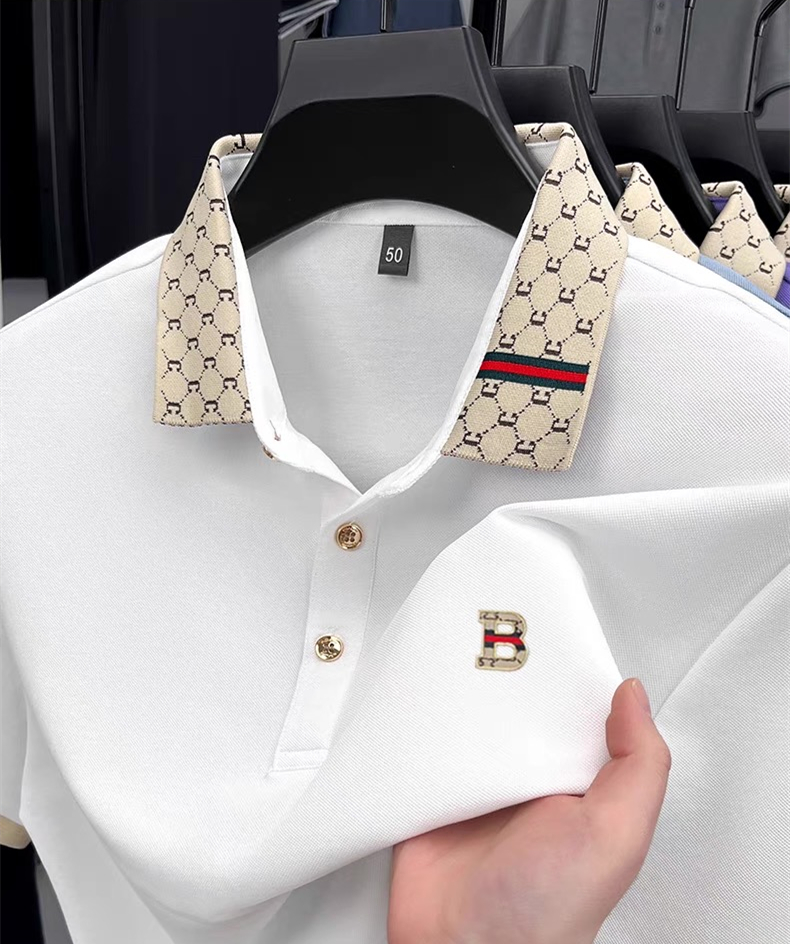 Luxury brand B letter embossed - Polo Shirt Pique recensie en prijs