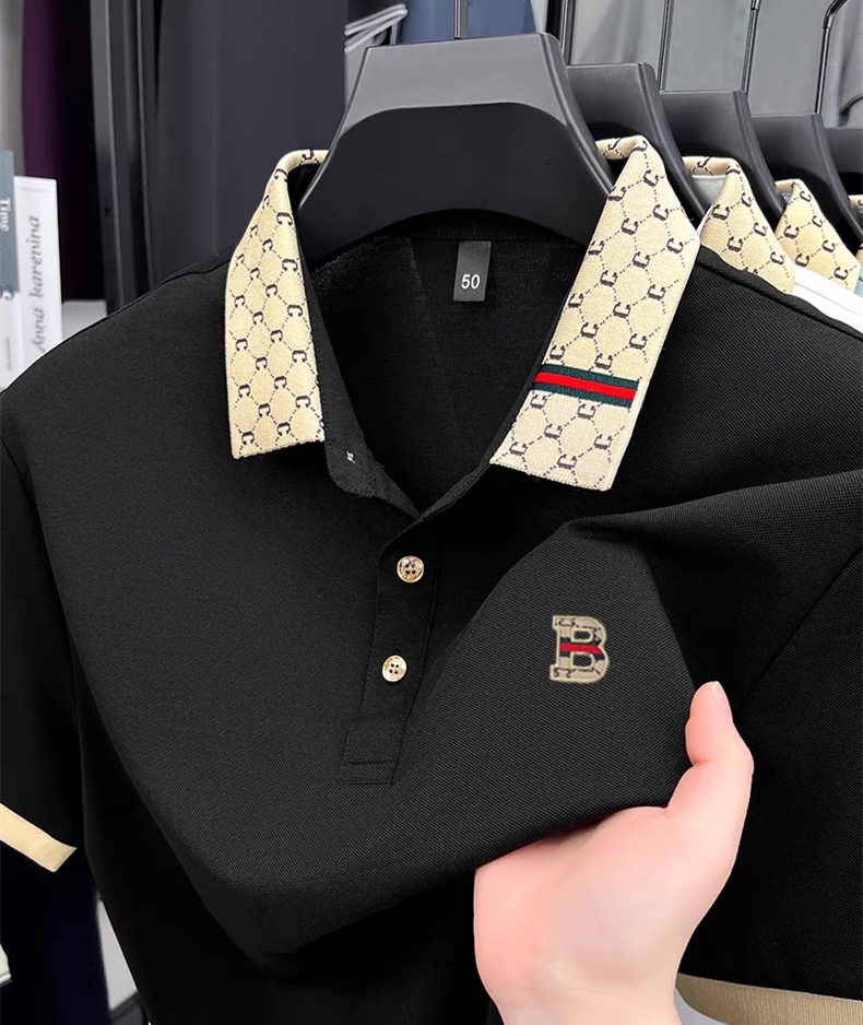 Luxury brand B letter embossed - Polo Shirt Pique recensie en prijs