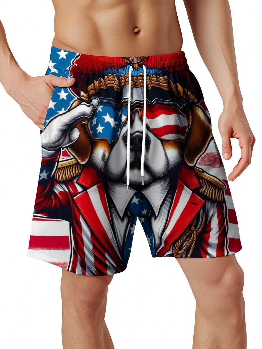Patriotic Dog American Flag Sw - Swim Trunk Quick Dry recensie en prijs