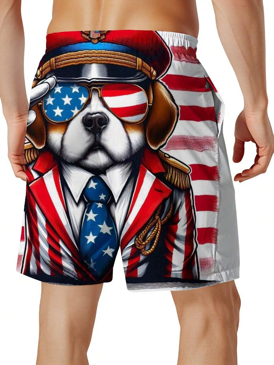 Patriotic Dog American Flag Sw - Swim Trunk Quick Dry recensie en prijs
