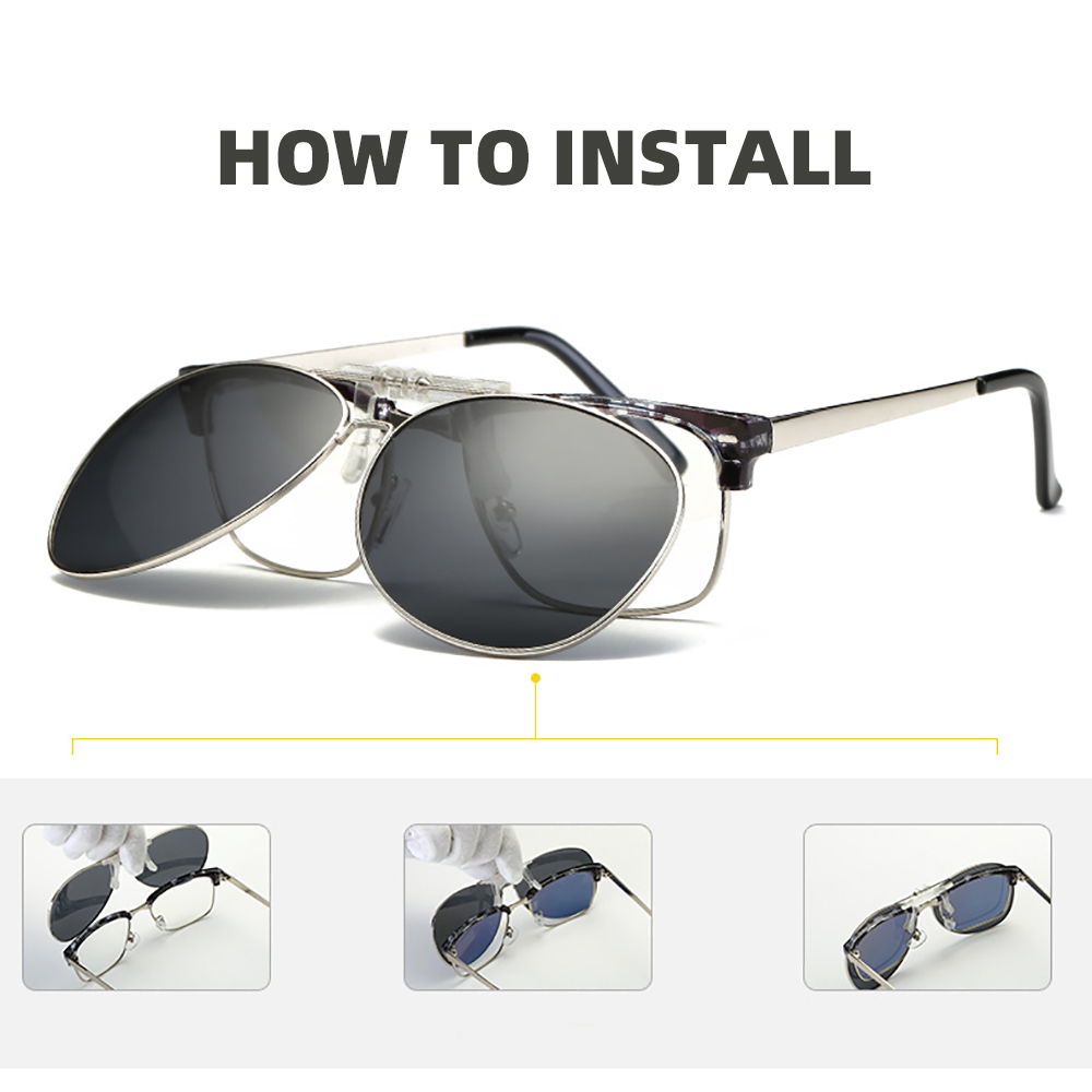 Oversized Pilot Clip on Sungla - Sunglasses Aviator Polarized recensie en prijs