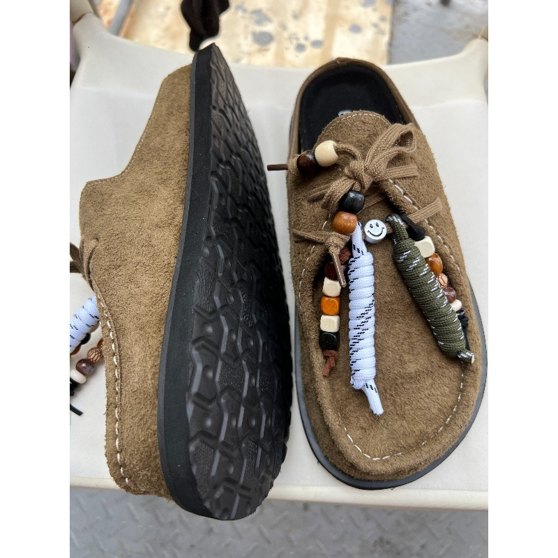 Women Men Clogs Cow Suede Leat - Flip Flop Leather Men recensie en prijs