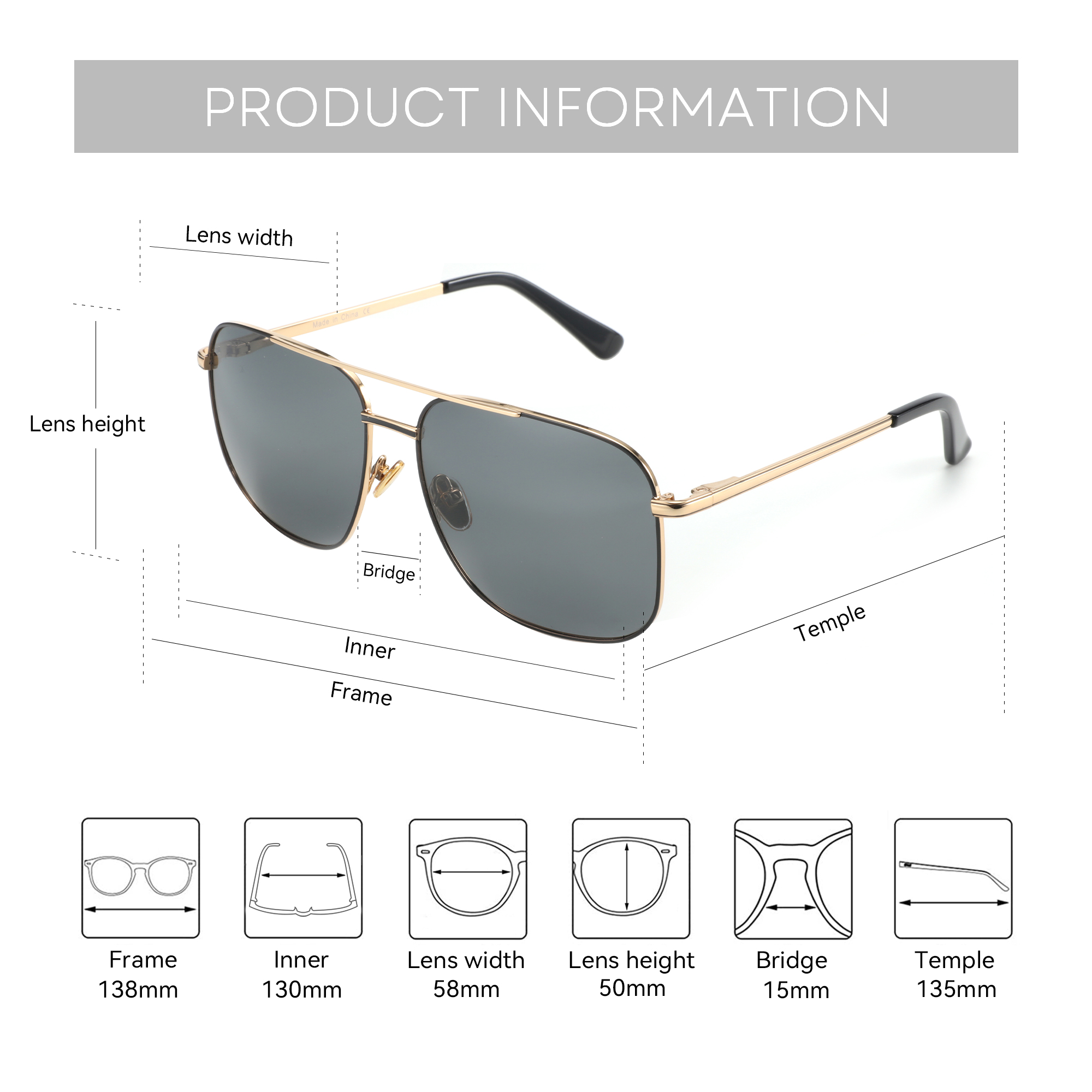BLUEMOKY Aviator Polarized Pre - Sunglasses Aviator Polarized recensie en prijs
