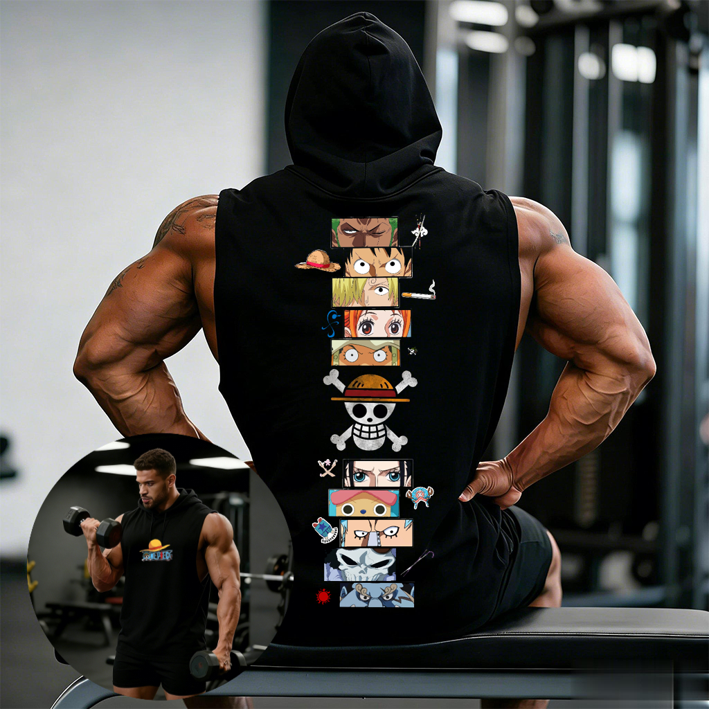 One Piece Anime Hoodie Sleevel - Tank Top Muscle recensie en prijs