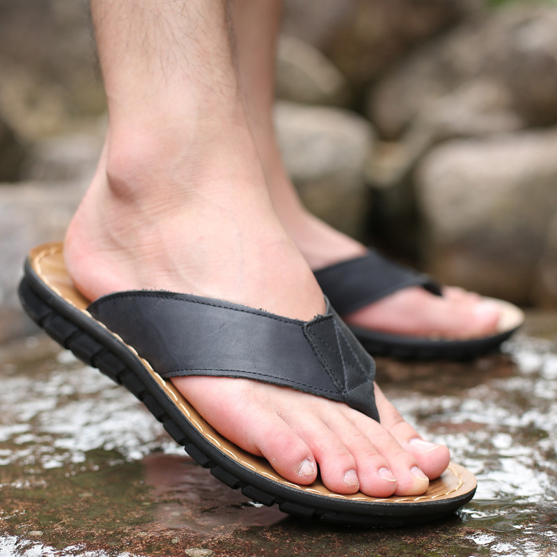 Roma Retro Man Slipper Solid C - Flip Flop Leather Men recensie en prijs