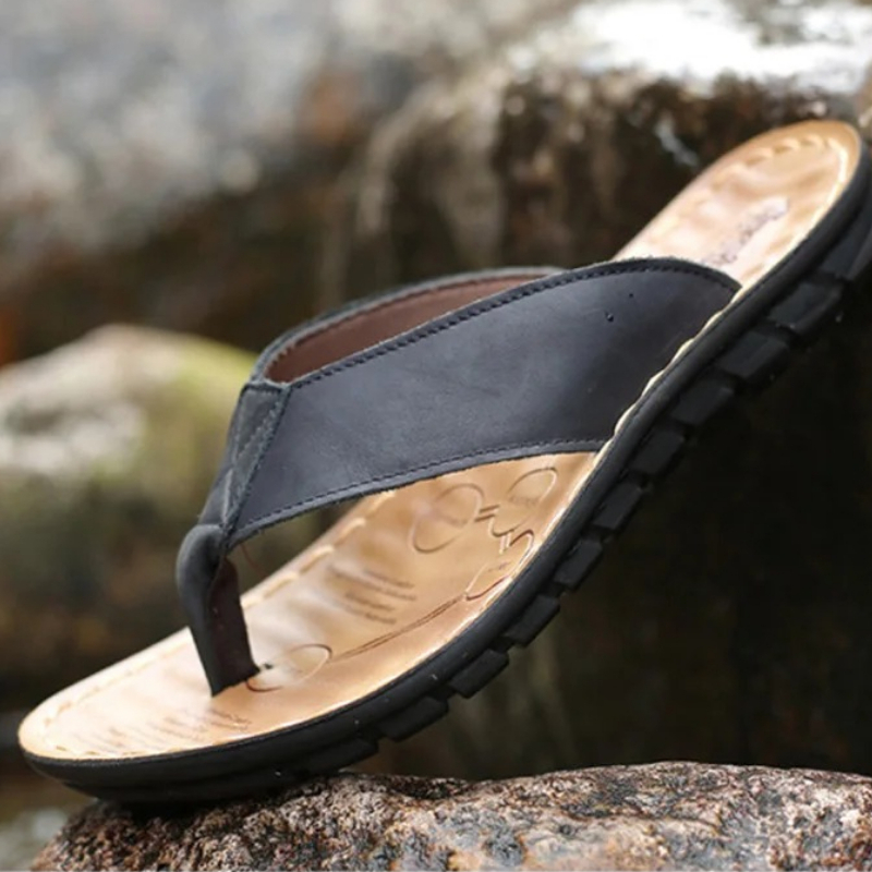 Roma Retro Man Slipper Solid C - Flip Flop Leather Men recensie en prijs