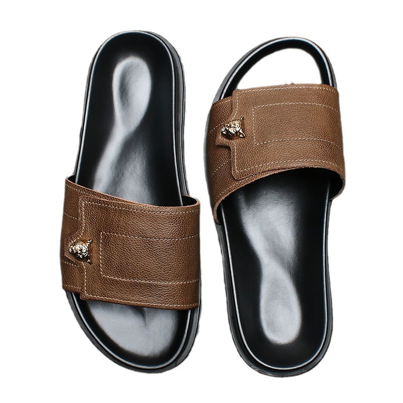 2025 New Genuine Leather Slipp - Flip Flop Leather Men recensie en prijs
