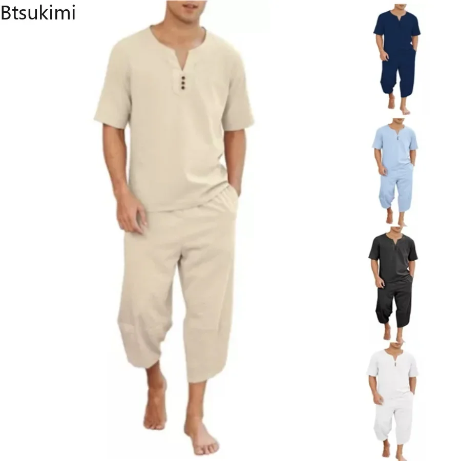 2026 Men's Hip Hop Cotton Line - Short Linen Drawstring recensie en prijs