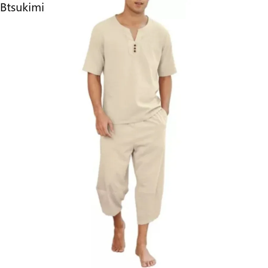 2026 Men's Hip Hop Cotton Line - Short Linen Drawstring recensie en prijs