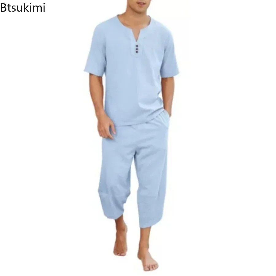 2026 Men's Hip Hop Cotton Line - Short Linen Drawstring recensie en prijs