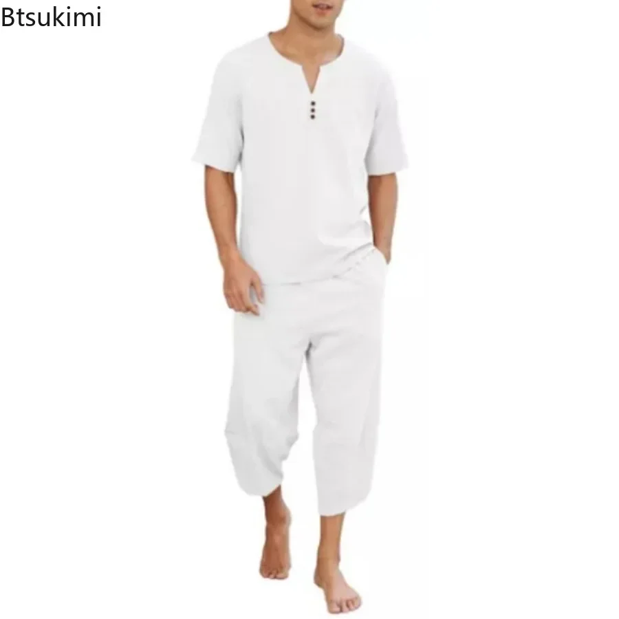 2026 Men's Hip Hop Cotton Line - Short Linen Drawstring recensie en prijs