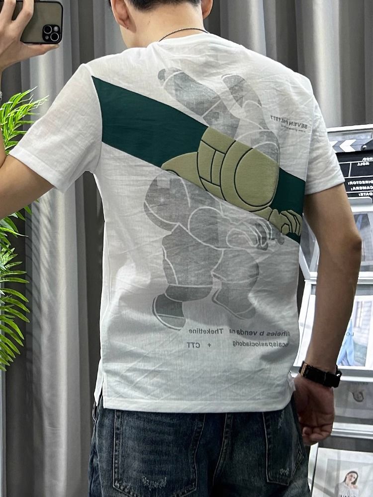 Male Tees Shirts White Linen T - Short Linen Drawstring recensie en prijs