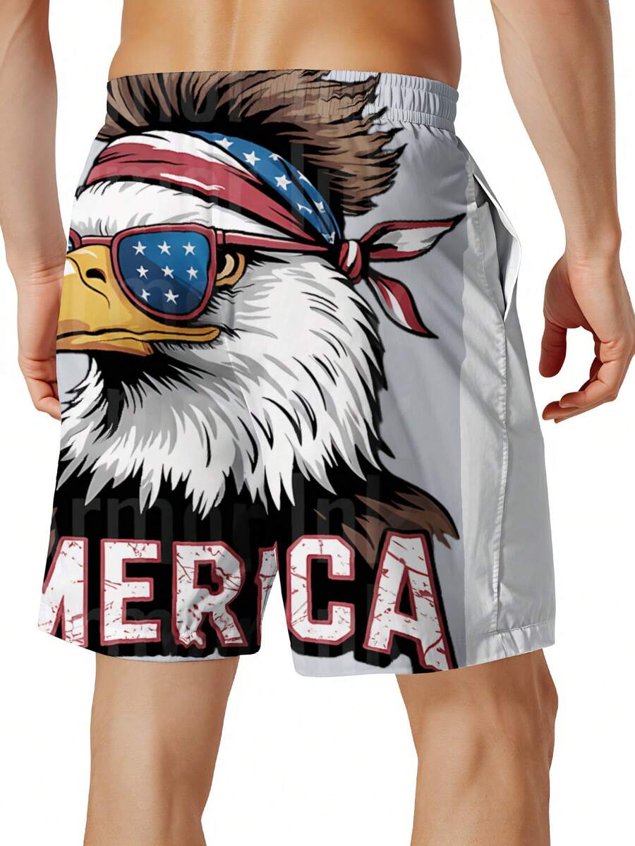 Patriotic Mens Swim Trunks Wit - Swim Trunk Quick Dry recensie en prijs