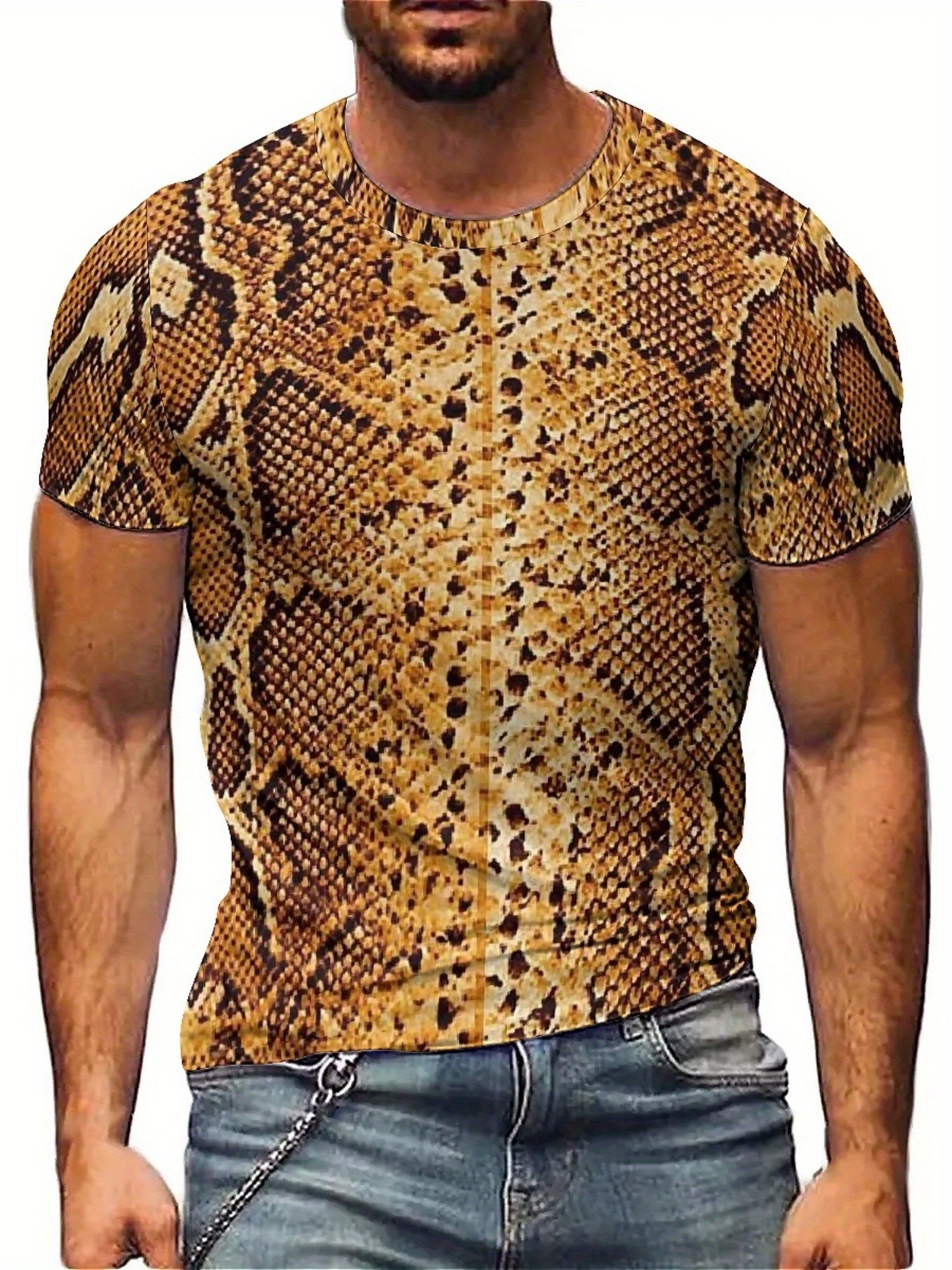 Men'S 3D Print Snake Graphic T - Tee Graphic Print recensie en prijs