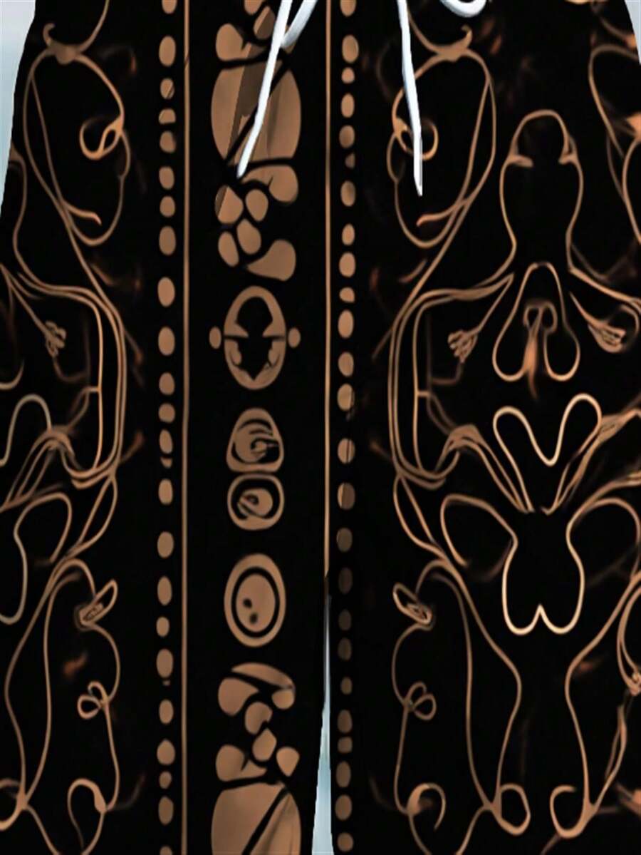 Mens Abstract Geometric Print  - Swim Trunk Quick Dry recensie en prijs