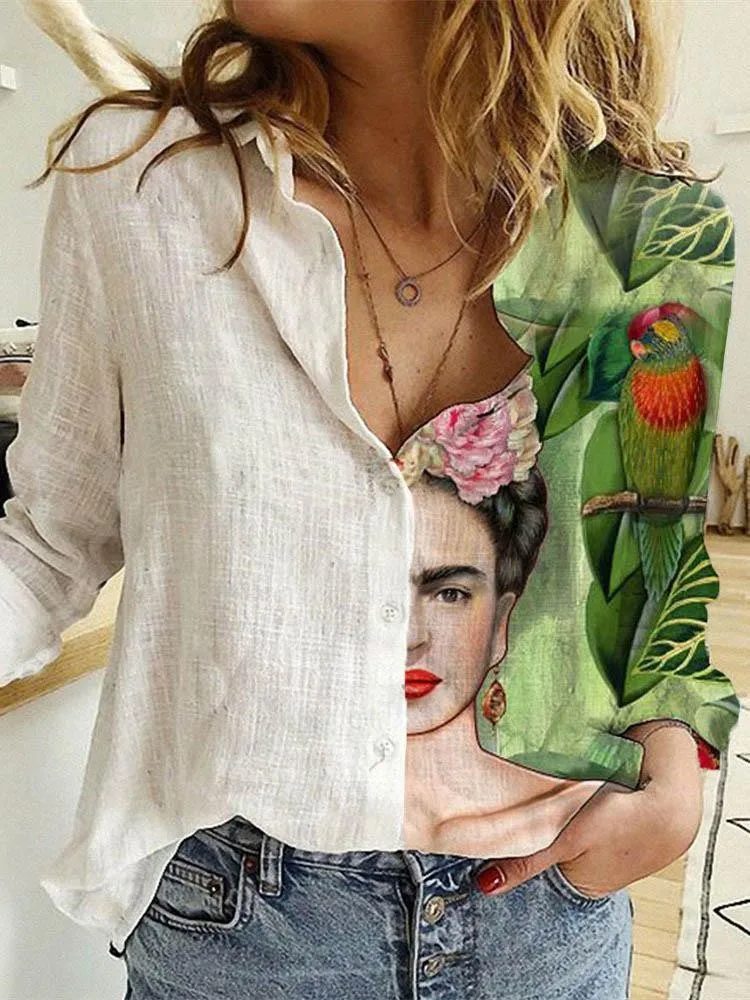 Women Spring And Autumn Long S - Shirt Camp Collar recensie en prijs