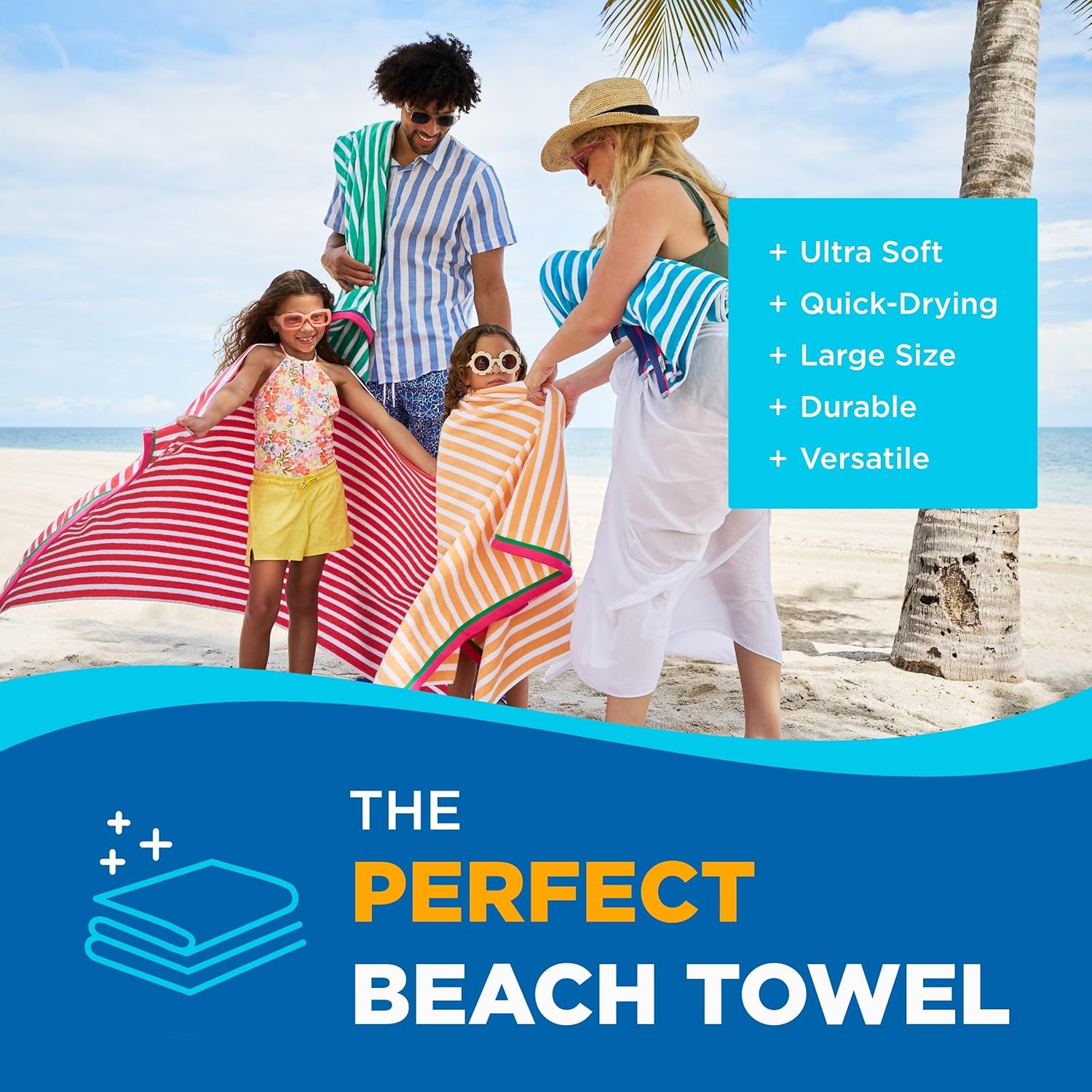 Colorful Racing Striped Beach  - Beach Towel Large recensie en prijs
